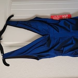 Elegant Blue Sleeveless Dress